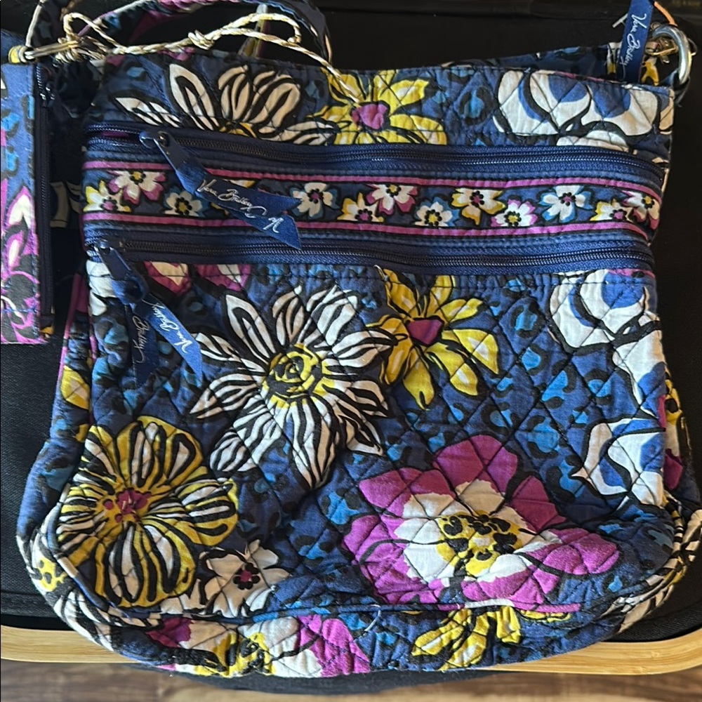 Vera Bradley Floral Blue Crossbody Bag